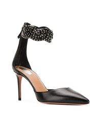 Черные кожаные туфли от Aquazzura