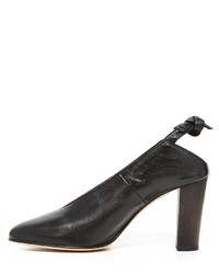 Черные кожаные туфли от Zero Maria Cornejo
