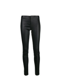 Черные кожаные узкие брюки от Alice + Olivia