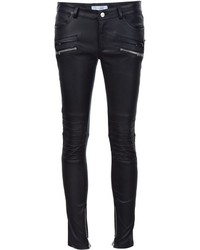 Черные кожаные узкие брюки от Anine Bing