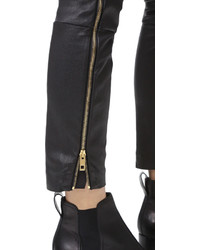 Черные кожаные узкие брюки от Rag & Bone