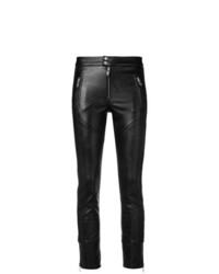 Черные кожаные узкие брюки от Isabel Marant Etoile