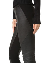 Черные кожаные узкие брюки от Gareth Pugh