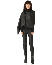 Черные кожаные узкие брюки от Gareth Pugh