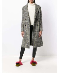 Черные кожаные узкие брюки от Ermanno Scervino