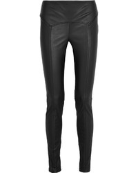 Черные кожаные узкие брюки от Tom Ford
