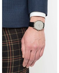 Мужские черные кожаные часы от Movado