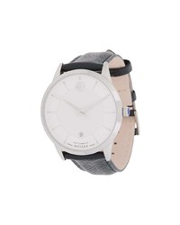 Мужские черные кожаные часы от Movado