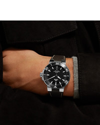 Мужские черные кожаные часы от Oris