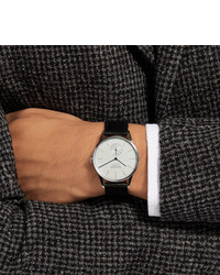 Мужские черные кожаные часы от NOMOS Glashütte