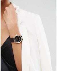 Женские черные кожаные часы от Marc Jacobs