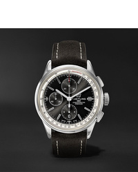 Мужские черные кожаные часы от Breitling