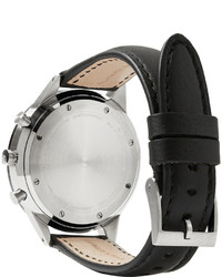 Мужские черные кожаные часы от Uniform Wares