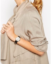 Женские черные кожаные часы от Asos