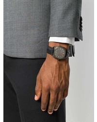 Мужские черные кожаные часы от Christian Koban