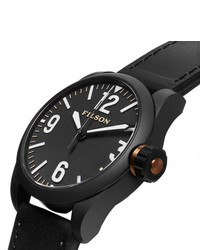 Мужские черные кожаные часы от Filson