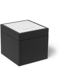 Мужские черные кожаные часы от Gucci