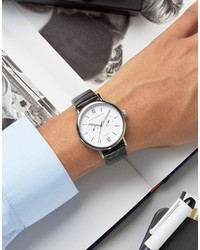 Мужские черные кожаные часы от French Connection