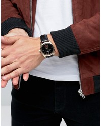 Мужские черные кожаные часы от Ben Sherman