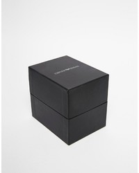 Мужские черные кожаные часы от Emporio Armani