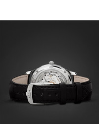 Мужские черные кожаные часы от Jaeger-LeCoultre
