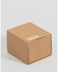 Мужские черные кожаные часы от Asos