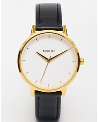 Женские черные кожаные часы от Nixon