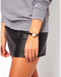 Женские черные кожаные часы от Vivienne Westwood