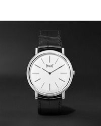 Мужские черные кожаные часы от Piaget