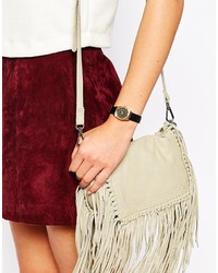 Женские черные кожаные часы от Nixon