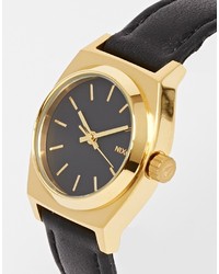 Женские черные кожаные часы от Nixon