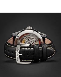 Мужские черные кожаные часы от Bremont