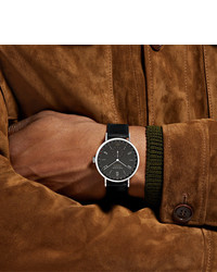 Мужские черные кожаные часы от NOMOS Glashütte
