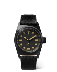 Мужские черные кожаные часы от Unimatic