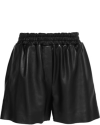 Женские черные кожаные шорты от Acne Studios