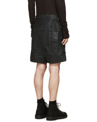 Мужские черные кожаные шорты от 11 By Boris Bidjan Saberi