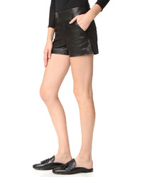 Женские черные кожаные шорты от Alice + Olivia