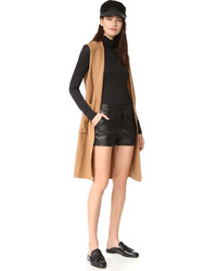 Женские черные кожаные шорты от Alice + Olivia