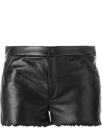 Женские черные кожаные шорты от Drome