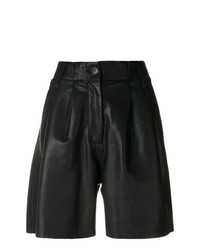 Женские черные кожаные шорты от Forte Forte