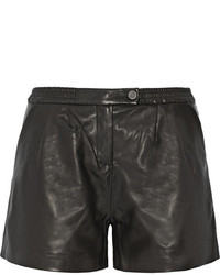 Женские черные кожаные шорты от Karl Lagerfeld