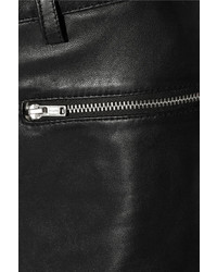 Женские черные кожаные шорты от BLK DNM