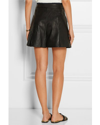 Женские черные кожаные шорты от Tibi