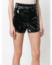 Женские черные кожаные шорты от Danielle Guizio