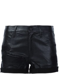 Женские черные кожаные шорты от RtA