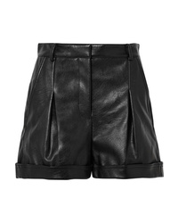 Женские черные кожаные шорты от Stella McCartney