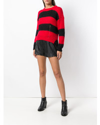 Женские черные кожаные шорты от Zadig & Voltaire