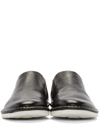 Мужские черные кожаные эспадрильи от Marsèll Gomma