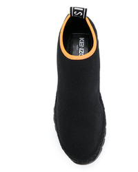 Женские черные кожаные эспадрильи от Kenzo