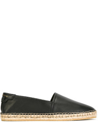Мужские черные кожаные эспадрильи от Givenchy